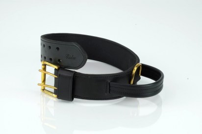 Bieler-Leather Police- Halsband- Schwarz/ Brassiert | Nowasell Animals Collection & More
